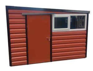 Lifelong Pent Shed 10ft wide x 7ft in Terracotta